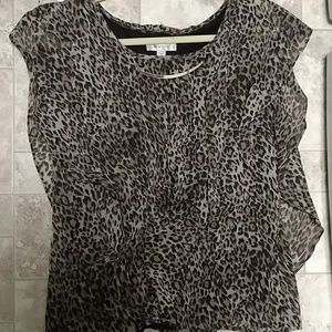 Leopard print blouse